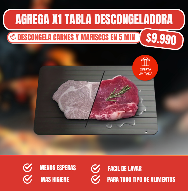 TABLA DESCONGELADORA PARA ALIMENTOS