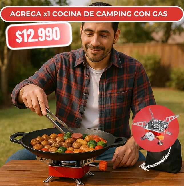 COCINA PARA ASADOS CON GAS INCLUIDO