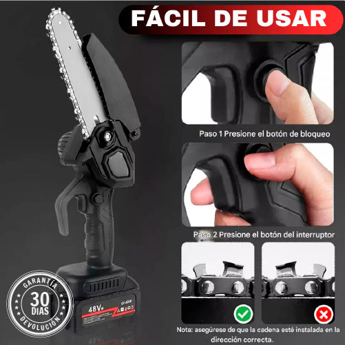 MINIMAKER | Mini motosierra inalámbrica + 1 Batería de Regalo