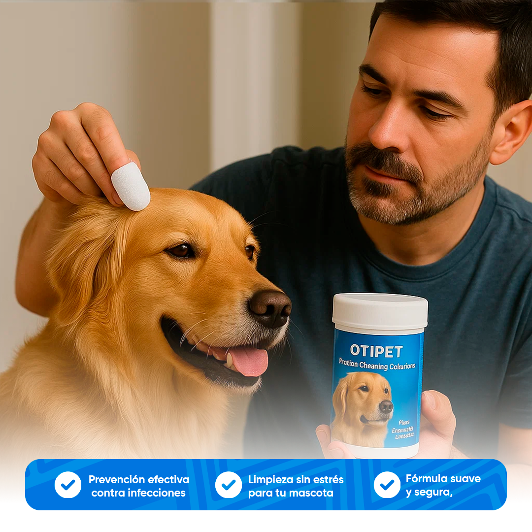 OTIPET® | Limpiador Ótico para Mascotas 100pcs