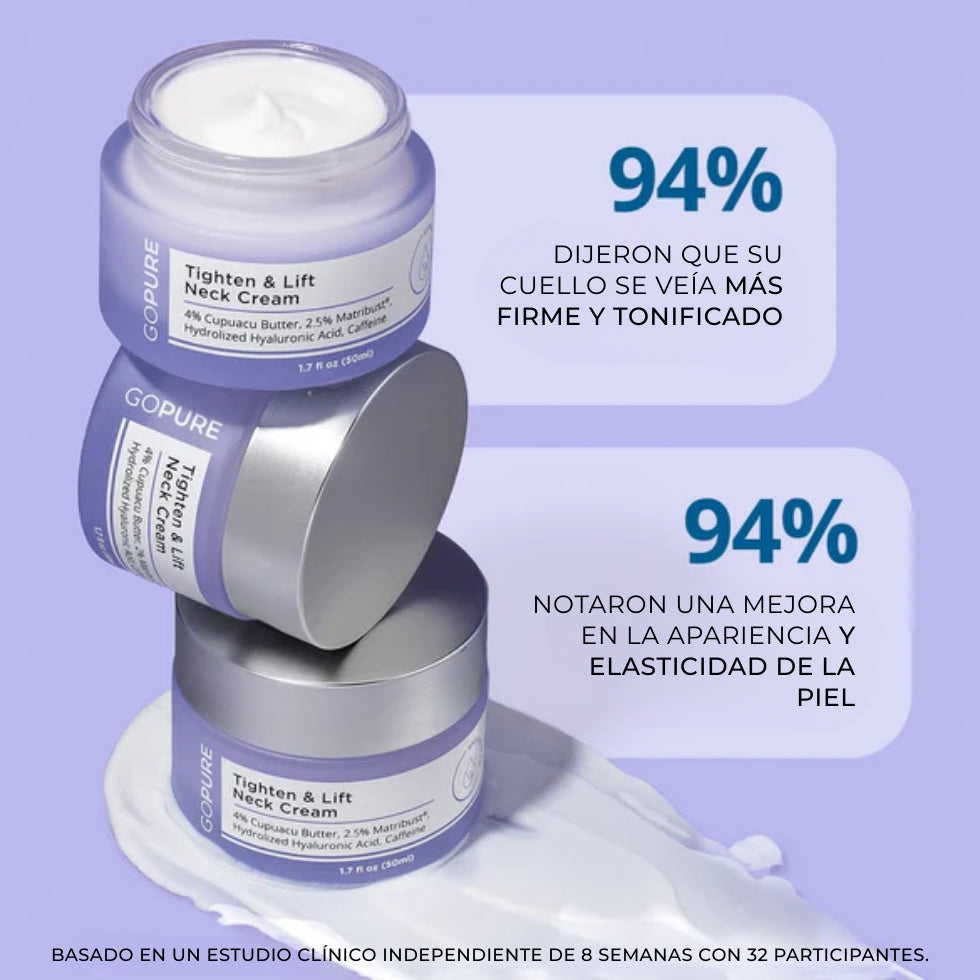 1+1 GRATIS GOPURE | Crema Reafirmante y Lifting para el Cuello