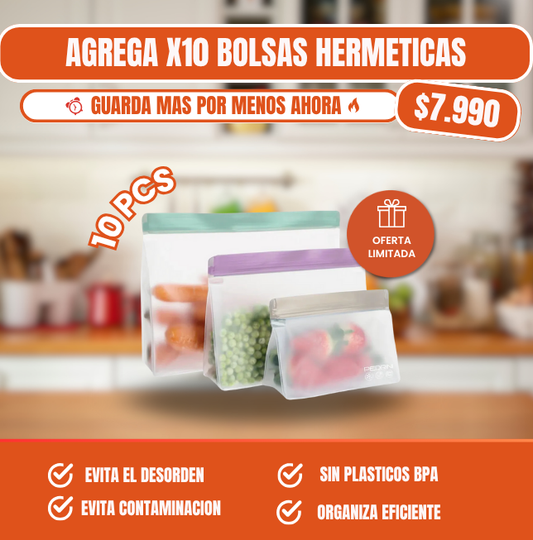 10 Bolsas herméticas