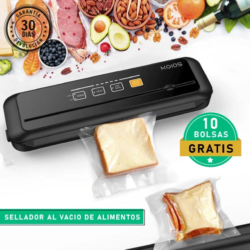 AIRVACUUM | SELLADOR AL VACIO DE ALIMENTOS + 10 BOLSAS GRATIS