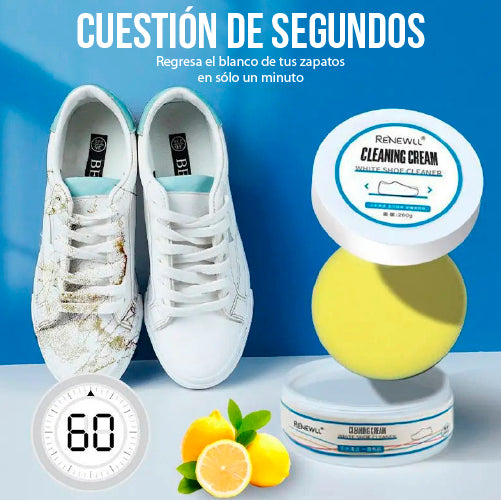2x1 CLEANING CREAM | Crema limpiadora y blanqueadora para zapatillas