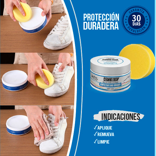 2x1 CLEANING CREAM | Crema limpiadora y blanqueadora para zapatillas