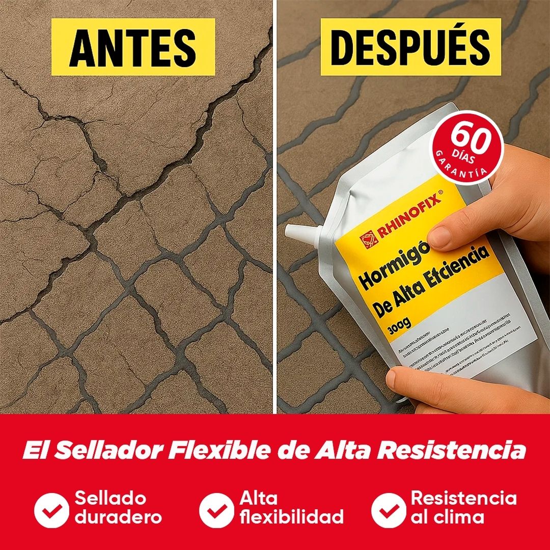 RHINOFIX™ | ¡Sella hasta 70 metros lineales de grietas instantáneamente!